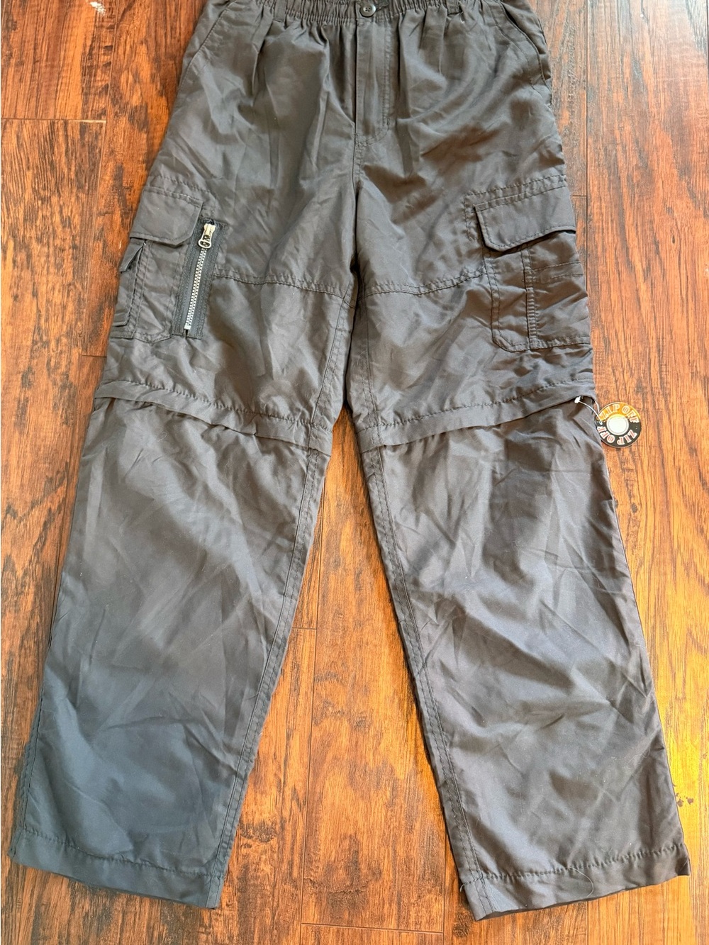 Arizona Jean Company Dark Gray Cargo Zip-Off Pants